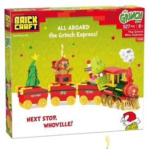 Brickcraft The Grinch Who-Express Train Building Kit (527-pcSet)